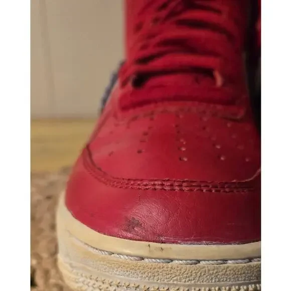Air Force 1 High '07 LV8 Red Nike Air Used Sneakers Men's 7.5 US - Picture 4 of 13